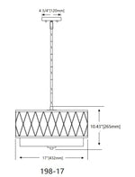 DALTON luminaire suspendu 17"D 198-17 | Luminaire Plus.ca