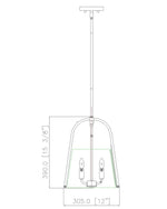 ARCHIS luminaire suspension 12" 3041P12 | Luminaire Plus.ca