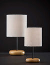 Brielle luminaire lampe de table bois/noir