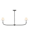 GRETA luminaire suspendu 41"L noir ou doré 45164 | Luminaire Plus.ca