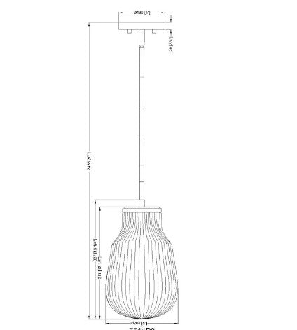 NEWBURY luminaire suspension 8" IL-115 | Luminaire Plus.ca