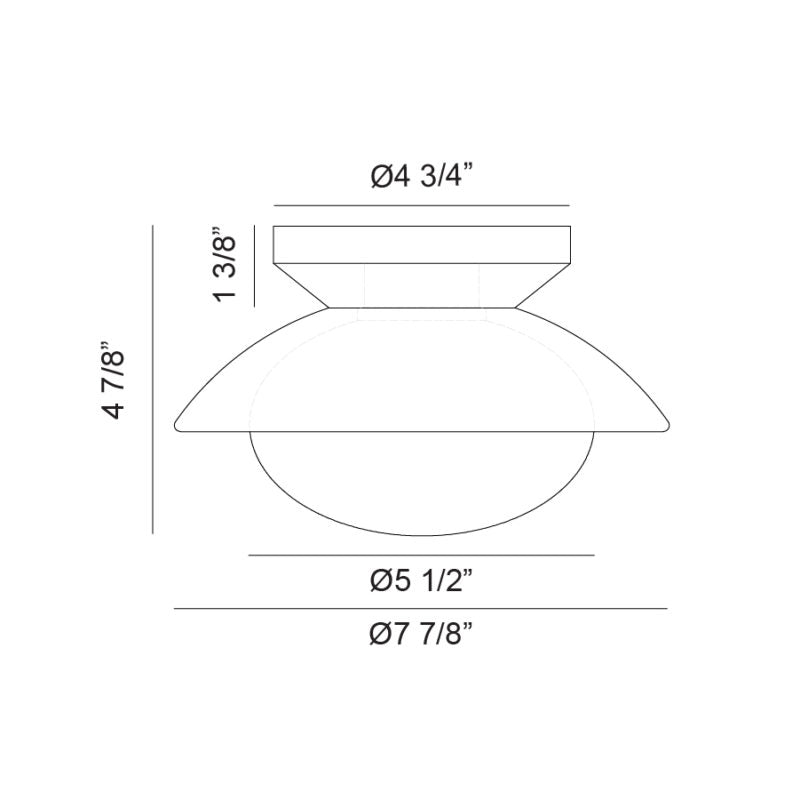 HATLEY luminaire plafonnier rond 8"D | Luminaire Plus.ca