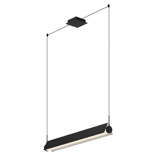 PHOENIX luminaire noir et blanc del intégré 36" | Luminaire Plus.ca