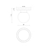 FIORE luminaire plafonnier rond 6"D | Luminaire Plus.ca