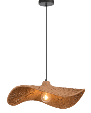 SELMA Luminaire Suspendu osier naturel