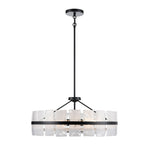 LUNA luminaire suspendu 24"D noir ou doré DVP5208