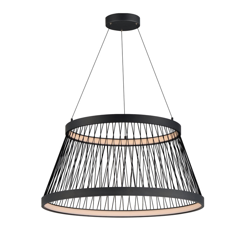 LOOM luminaire suspension 31"D noir E20983-BK | Luminaire Plus.ca