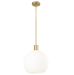 MARGO luminaire verre rond opale blanc 13 3/4'' | Luminaire Plus.ca