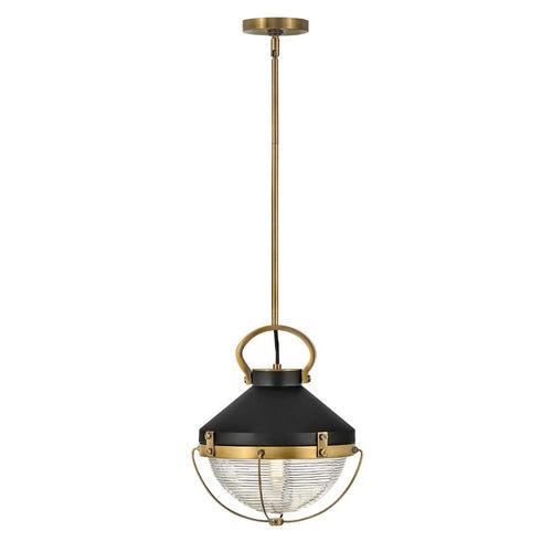 CREW luminaire suspendu noir et doré 4847HB | Luminaire Plus.ca