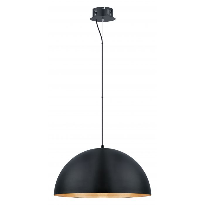 GAETANO luminaire suspendu noir et doré 201294A | Luminaire Plus.ca