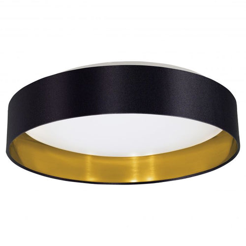 MASERLO luminaire plafonnier noir et doré 31622A | Luminaire Plus.ca