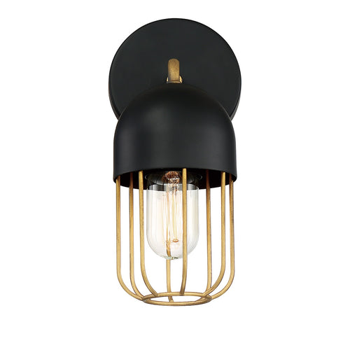 PALMERSTON luminaire mural noir et doré 35960-010 | Luminaire Plus.ca