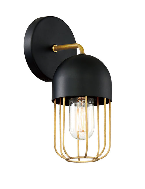 PALMERSTON luminaire mural noir et doré 35960-010 | Luminaire Plus.ca