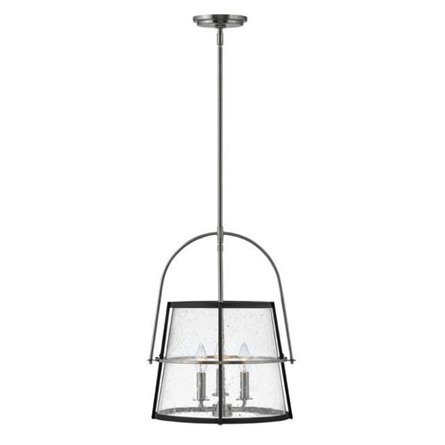 TOURNON luminaire noir et nickel brossé 38113BN | Luminaire Plus.ca