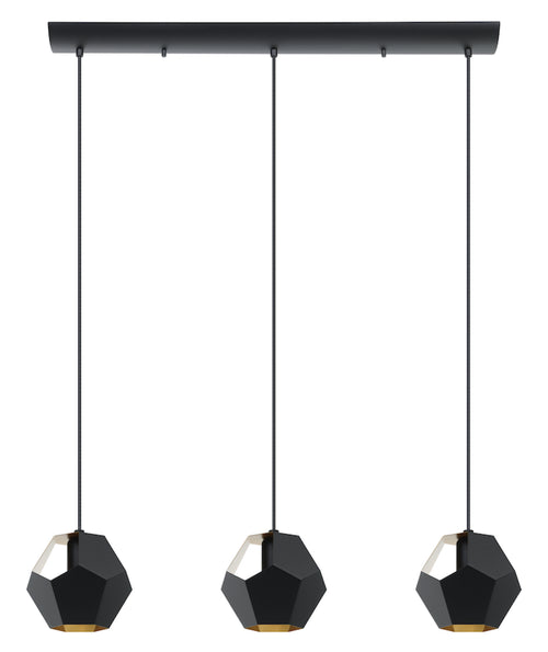 RASIGURES luminaire suspendu noir et doré 39634A | Luminaire Plus.ca