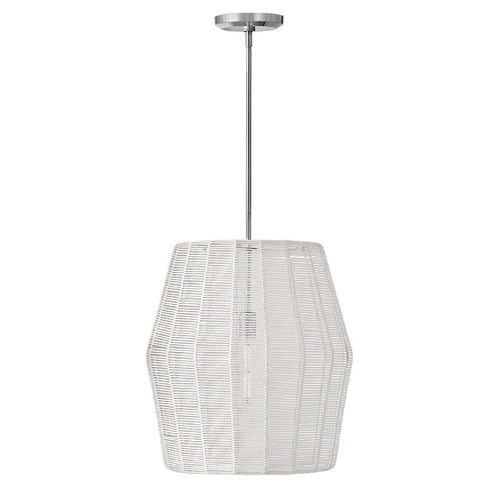 LUCA luminaire suspendu chrome en rotin 40387PCM | Luminaire Plus.ca