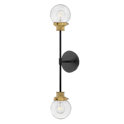 POPPY luminaire mural noir et doré 40692BK | Luminaire Plus.ca