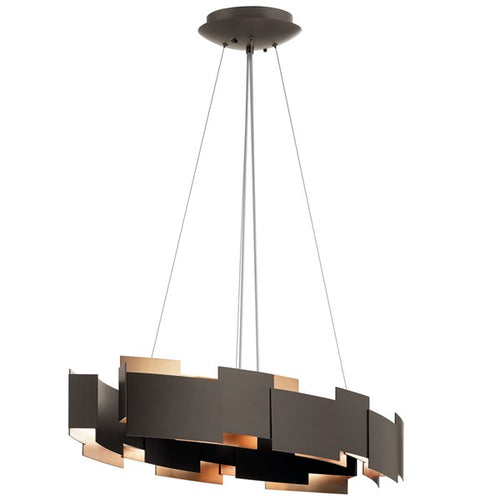 MODERNE luminaire noir et bronze 42993OZLED | Luminaire Plus.ca