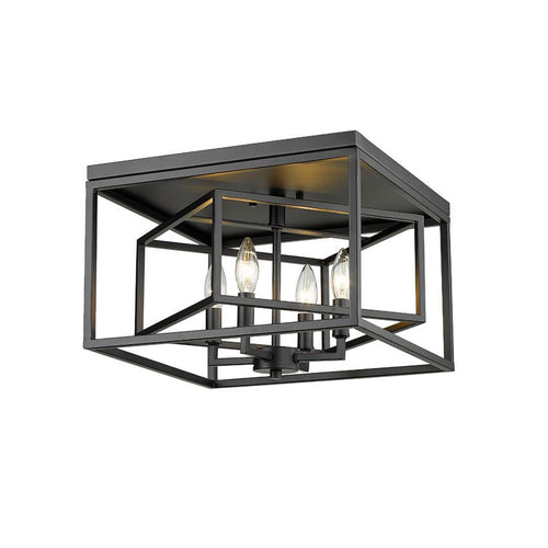 EUCLID luminaire plafonnier noir 457F-MB | Luminaire Plus.ca