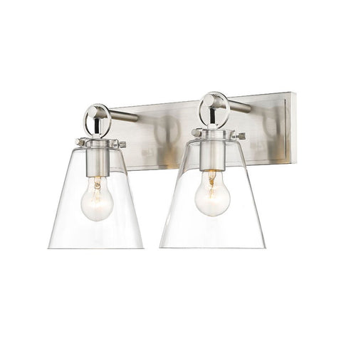 HARPER luminaire mural nickel brossé 483-2V-BN | Luminaire Plus.ca