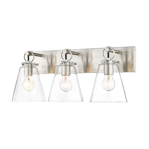 HARPER luminaire mural nickel brossé 483-3V-BN | Luminaire Plus.ca