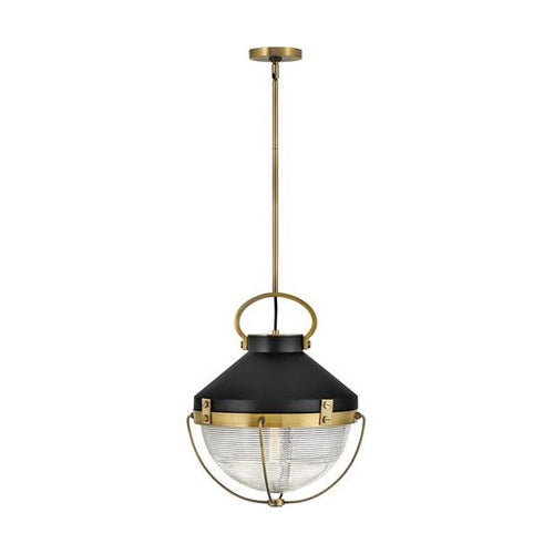 CREW luminaire suspendu noir et doré 4844HB | Luminaire Plus.ca