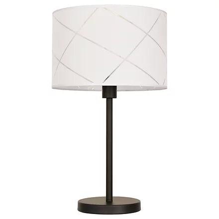 PRUGA lampe de table noir et blanc CN 9402-BKWHT | Luminaire Plus.ca