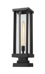 GLENWOOD luminaire sur socle extérieur noir 586PHBS-SQPM-BK| Luminaire Plus.ca