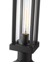 GLENWOOD luminaire sur socle extérieur noir 586PHMR-553PM-BK | Luminaire Plus.ca