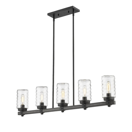 TAHOE luminaire extérieur noir texturé 588-5L-ABB | Luminaire Plus.ca