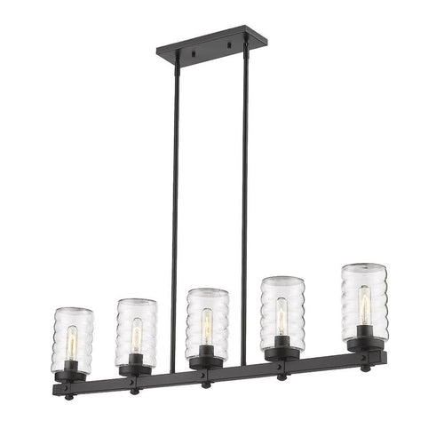 TAHOE luminaire suspendu extérieur noir 588-5L-BK | Luminaire Plus.ca