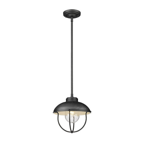 ANSEL luminaire suspendu extérieur noir 590P-BK | Luminaire Plus.ca