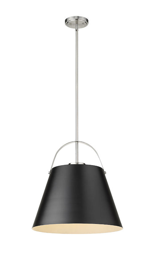 Z STUDIO luminaire suspendu noir et nickel brossé 726P18-MB+BN | Luminaire Plus.ca