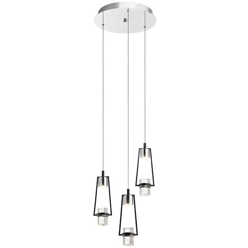 AYSE luminaire suspendu noir et chrome 84189 | Luminaire Plus.ca