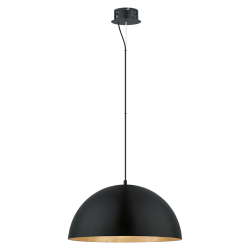 GAETANO luminaire suspendu noir et doré 94228A| Luminaire Plus.ca