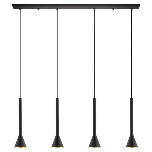 CORTADERAS luminaire suspendu noir et doré 97605A | Luminaire Plus.ca