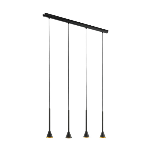 CORTADERAS luminaire suspendu noir et doré 97605A | Luminaire Plus.ca