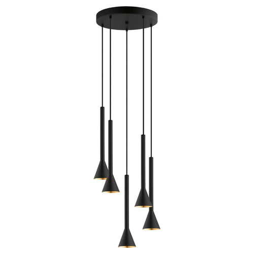 CORTADERAS luminaire suspendu noir et doré 97606A | Luminaire Plus.ca