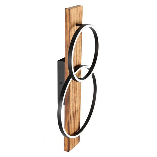 BOYAL luminaire mural noir et effet bois 99408A | Luminaire Plus.ca