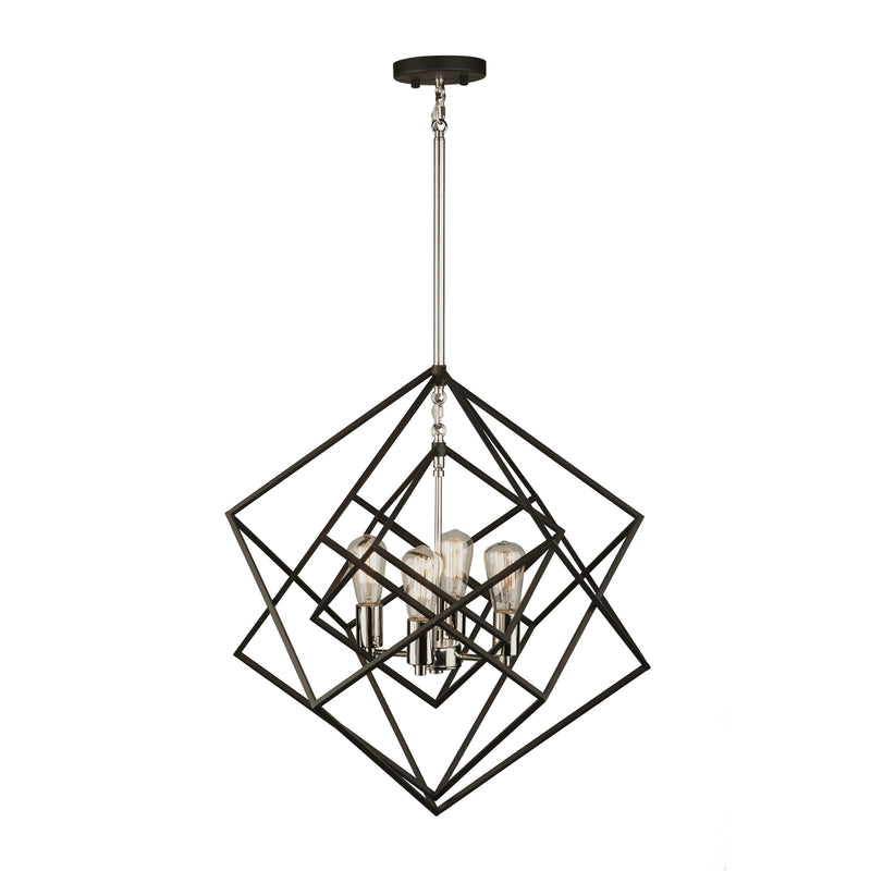 ARTISTRY luminaire susp noir et chrome AC11111PN | Luminaire Plus.ca