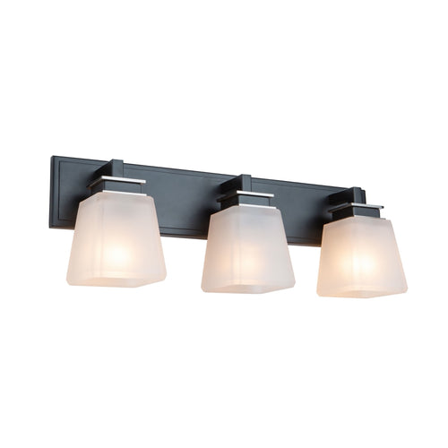 EASTWOOD luminaire mural noir et nickel brossé AC11613BN | Luminaire Plus.ca