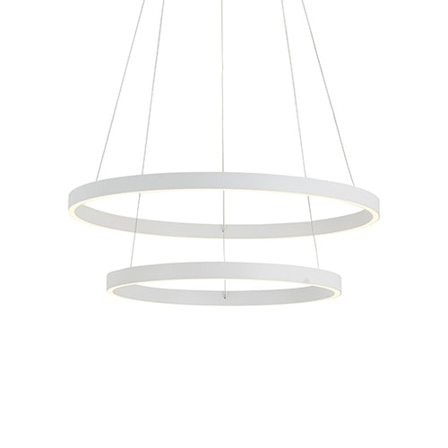 CERCHIO luminaire suspendu blanc CH87224-WH | Luminaire Plus.ca