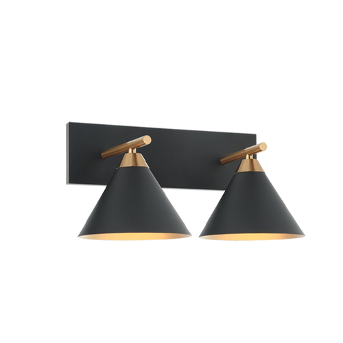 BLISS luminaire mural noir et doré S10602MB | Luminaire Plus.ca