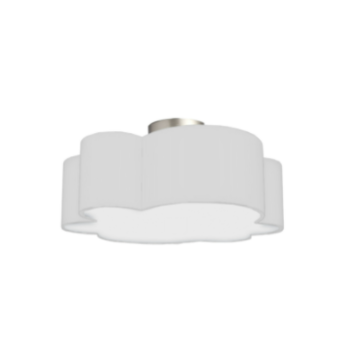 PHLOX luminaire blanc et chrome PLX-152FH-PC-WH | Luminaire Plus.ca