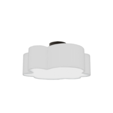 PHLOX luminaire blanc et noir PLX-152FH-MB-WH | Luminaire Plus.ca