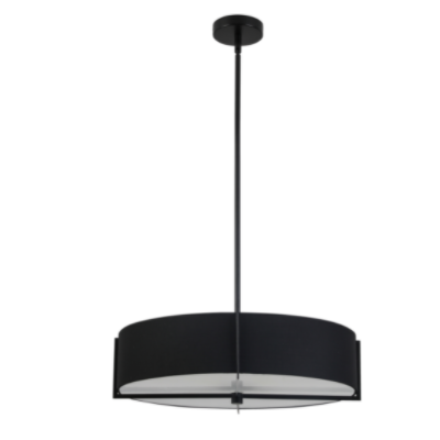 PRESTON luminaire suspendu noir PST-214P-MB-BK | Luminaire Plus.ca