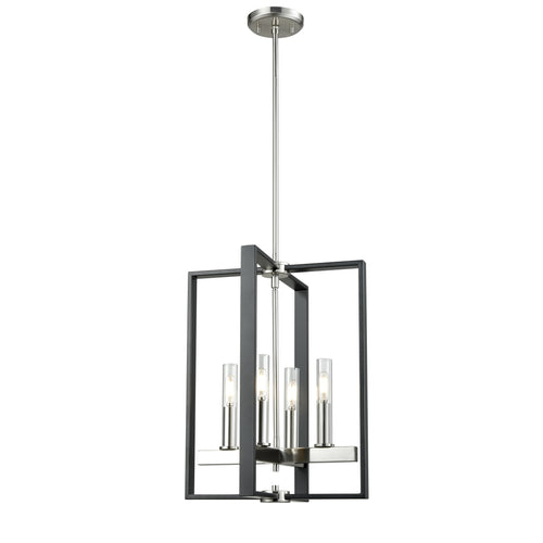 BLAIRMORE luminaire suspendu graphite et nickel brossé DVP30248SN+GR-CL | Luminaire Plus.ca