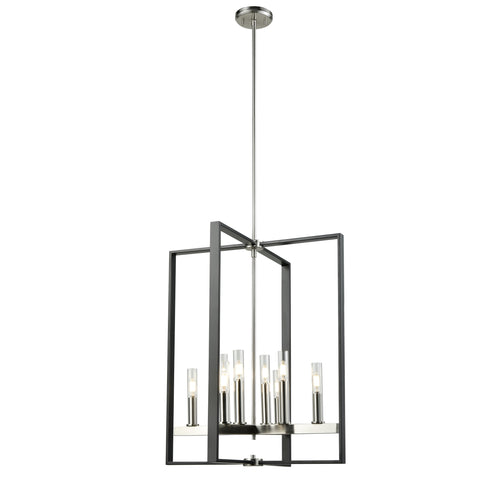 BLAIRMORE luminaire suspendu graphite et nickel brossé DVP30249SN+GR-CL | Luminaire Plus.ca