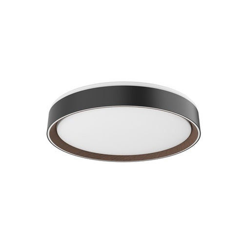 ESSEX luminaire plafonnier noir et effet bois FM43916-BK/WT | Luminaire Plus.ca