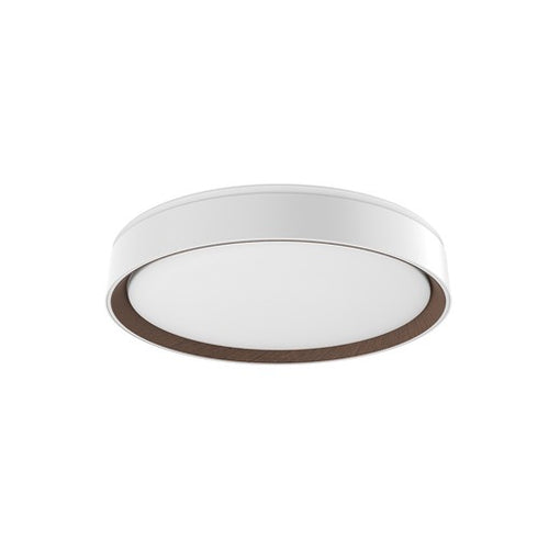 ESSEX luminaire plafonnier blanc et effet bois FM43916-WH/WT | Luminaire Plus.ca